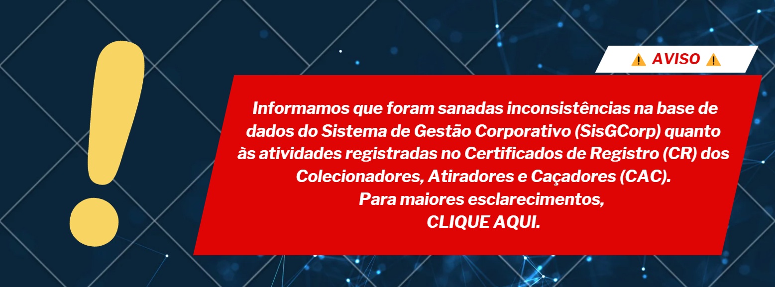 Aviso - SisGCorp 